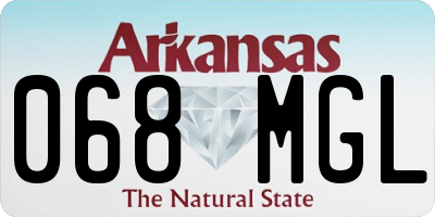 AR license plate 068MGL