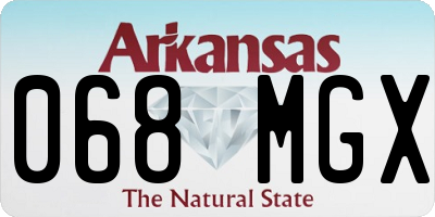 AR license plate 068MGX