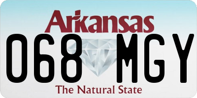 AR license plate 068MGY