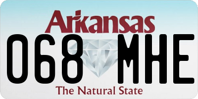 AR license plate 068MHE