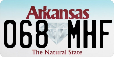 AR license plate 068MHF