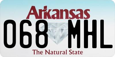 AR license plate 068MHL