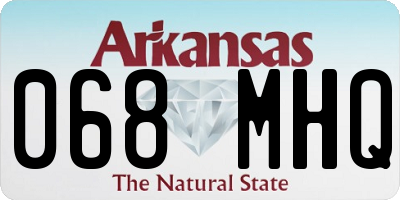 AR license plate 068MHQ
