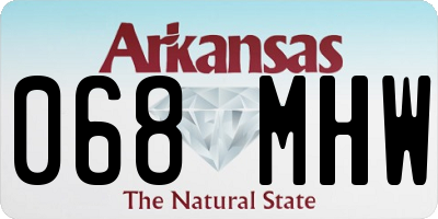 AR license plate 068MHW