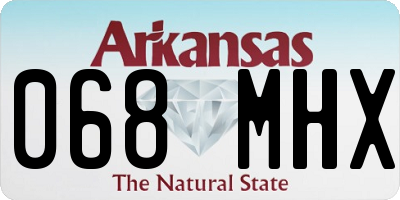 AR license plate 068MHX