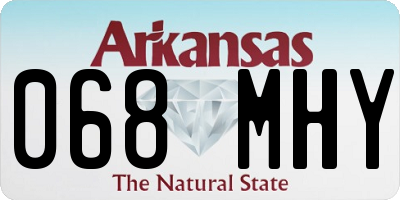 AR license plate 068MHY