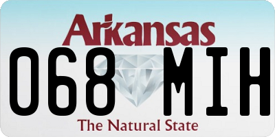 AR license plate 068MIH