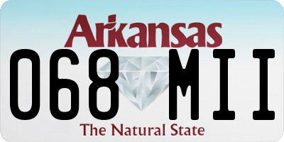 AR license plate 068MII