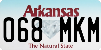 AR license plate 068MKM
