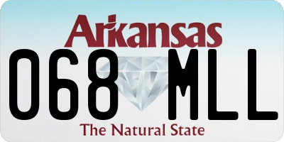 AR license plate 068MLL