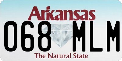 AR license plate 068MLM