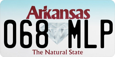 AR license plate 068MLP