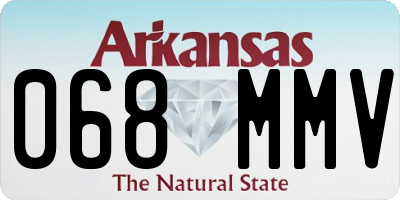 AR license plate 068MMV