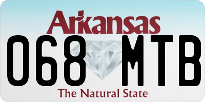 AR license plate 068MTB