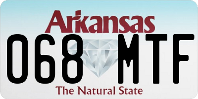 AR license plate 068MTF