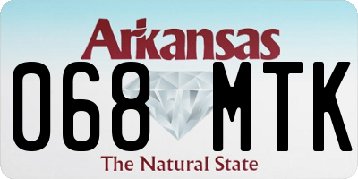 AR license plate 068MTK