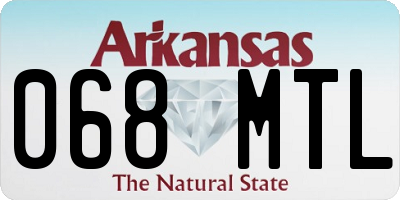 AR license plate 068MTL