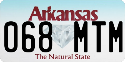 AR license plate 068MTM