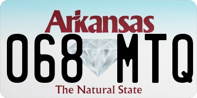 AR license plate 068MTQ