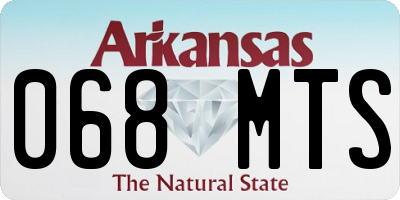 AR license plate 068MTS