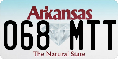 AR license plate 068MTT