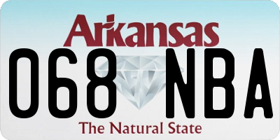 AR license plate 068NBA