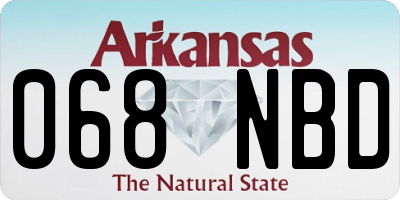 AR license plate 068NBD