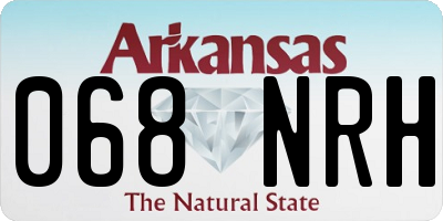 AR license plate 068NRH