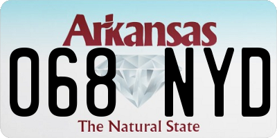 AR license plate 068NYD