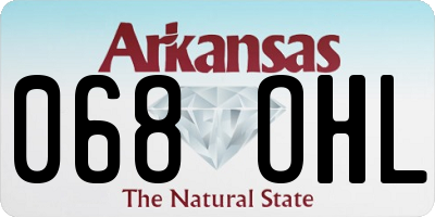 AR license plate 068OHL