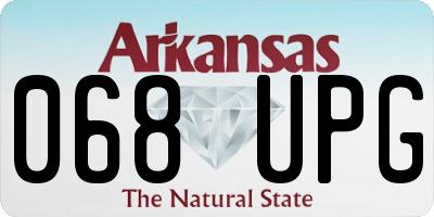 AR license plate 068UPG