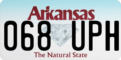 AR license plate 068UPH