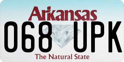 AR license plate 068UPK