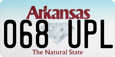 AR license plate 068UPL