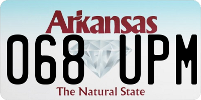AR license plate 068UPM