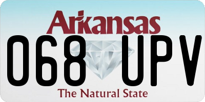 AR license plate 068UPV
