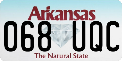 AR license plate 068UQC