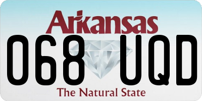 AR license plate 068UQD