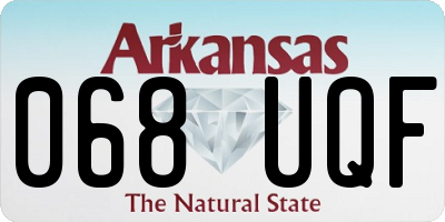 AR license plate 068UQF