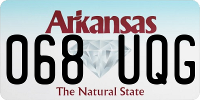 AR license plate 068UQG
