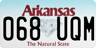 AR license plate 068UQM