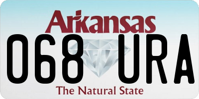 AR license plate 068URA