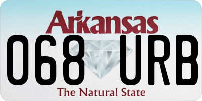 AR license plate 068URB