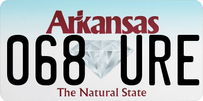 AR license plate 068URE