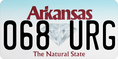 AR license plate 068URG