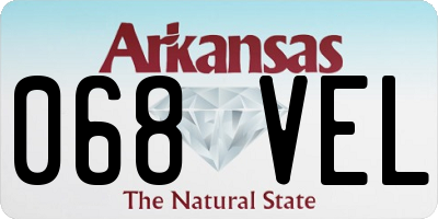 AR license plate 068VEL
