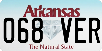 AR license plate 068VER
