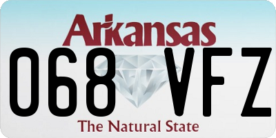 AR license plate 068VFZ