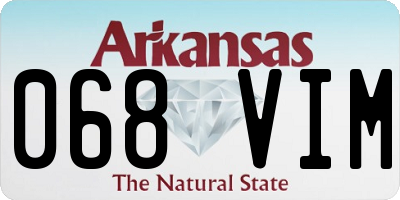 AR license plate 068VIM