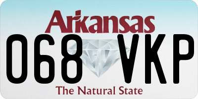 AR license plate 068VKP